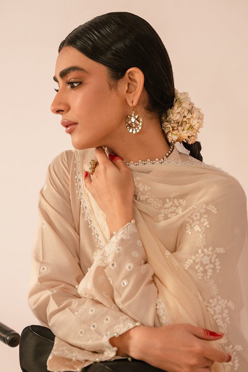 Cross Stitch | Mahiri Embroidered Collection 24 | BLUSH PINK - House Of Anaya