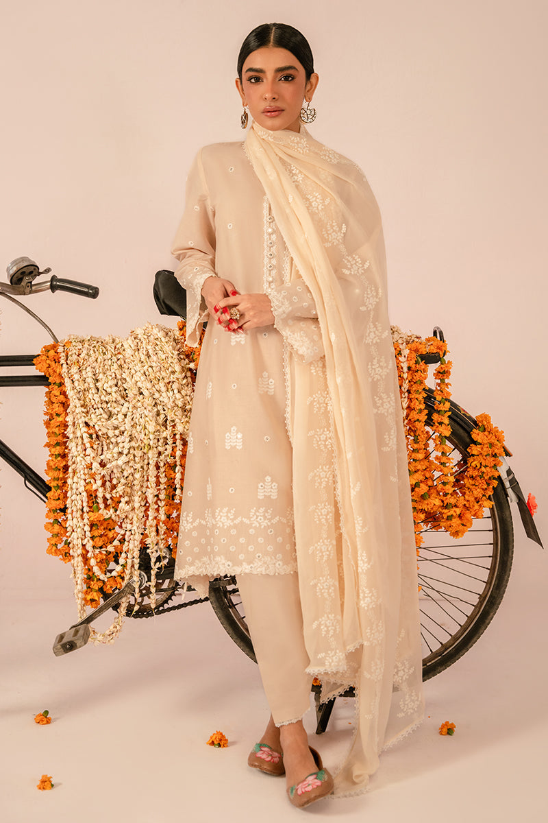 Cross Stitch | Mahiri Embroidered Collection 24 | BLUSH PINK - House Of Anaya