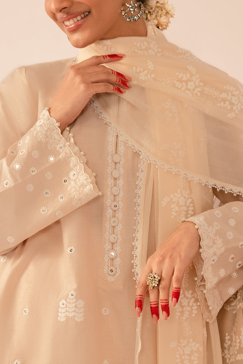 Cross Stitch | Mahiri Embroidered Collection 24 | BLUSH PINK - House Of Anaya