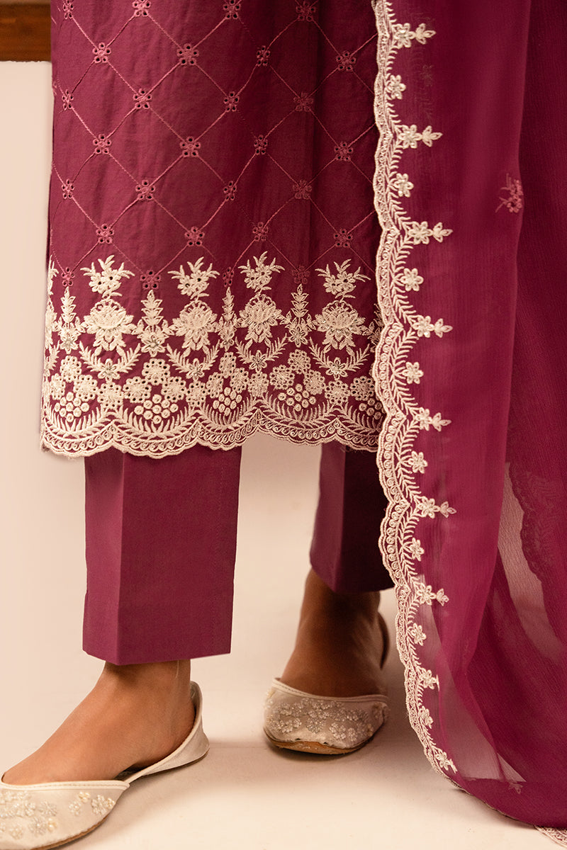 Cross Stitch | Mahiri Embroidered Collection 24 | VIOLET QUARTZ - House Of Anaya