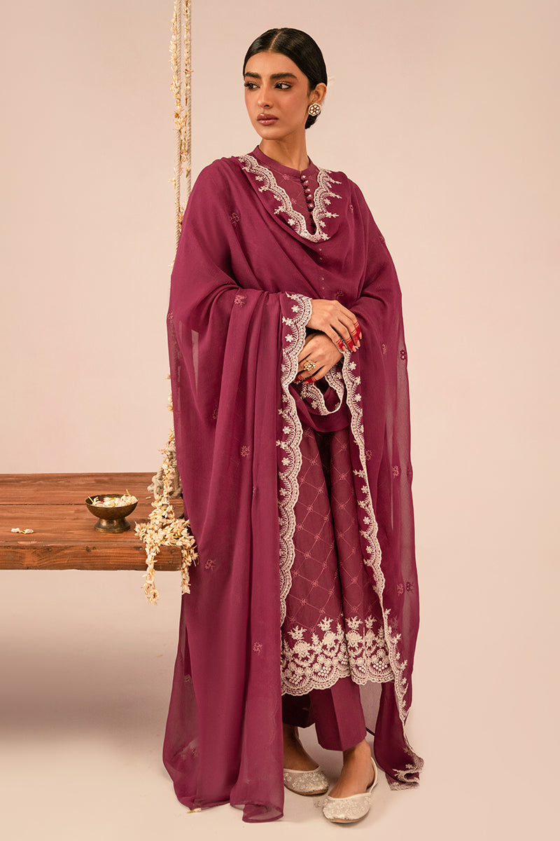 Cross Stitch | Mahiri Embroidered Collection 24 | VIOLET QUARTZ - House Of Anaya