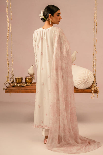 Cross Stitch | Mahiri Embroidered Collection 24 | Ivory Cream - House Of Anaya