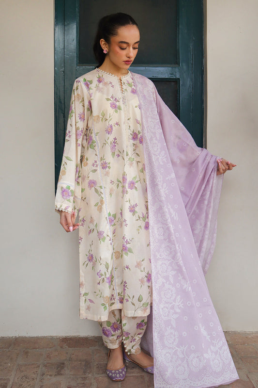 Cross Stitch | Printed Lawn | ROSEATE MUSE - House Of Anaya