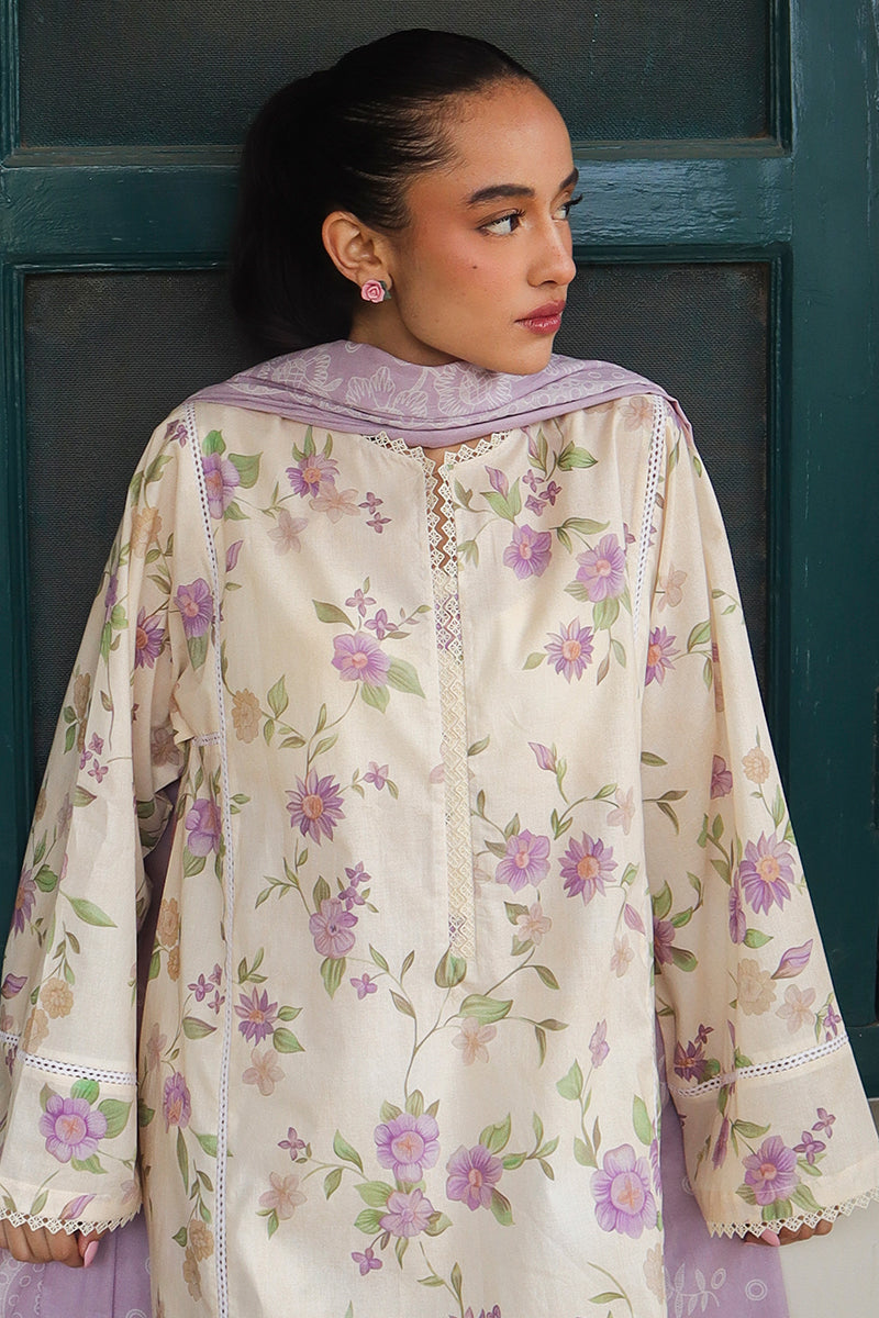 Cross Stitch | Printed Lawn | ROSEATE MUSE - House Of Anaya