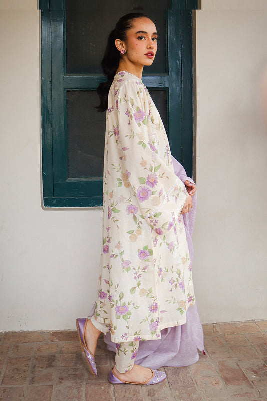 Cross Stitch | Printed Lawn | ROSEATE MUSE - House Of Anaya