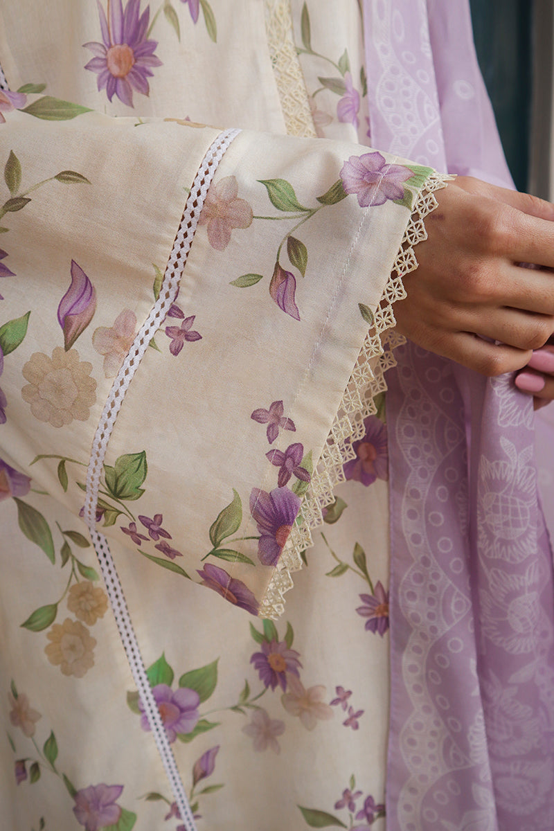 Cross Stitch | Printed Lawn | ROSEATE MUSE - House Of Anaya