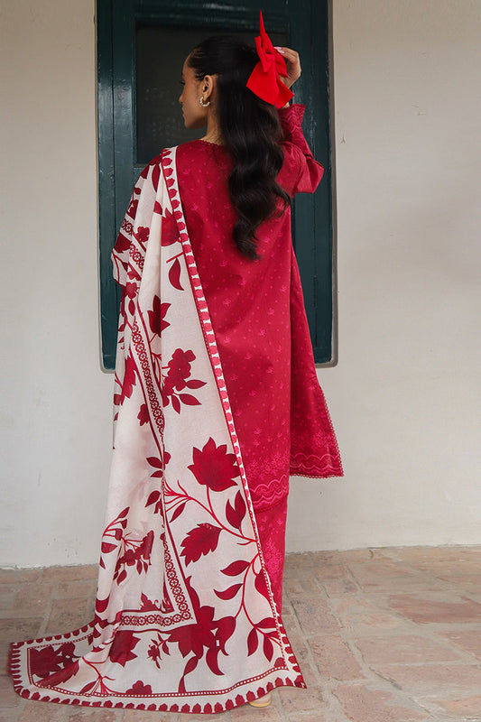 Cross Stitch | Printed Lawn | SCARLET SAGE - House Of Anaya