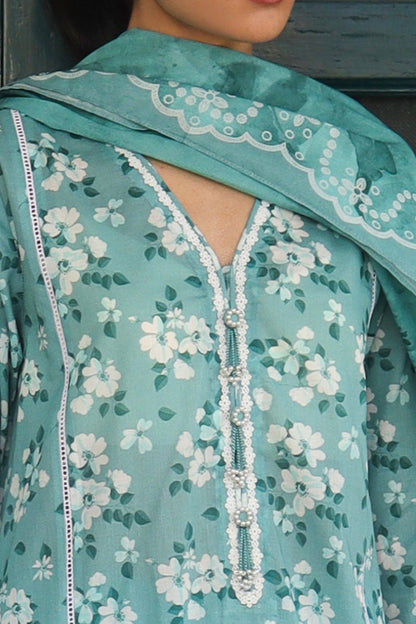 Cross Stitch | Printed Lawn | BLUE CHARM - House Of Anaya