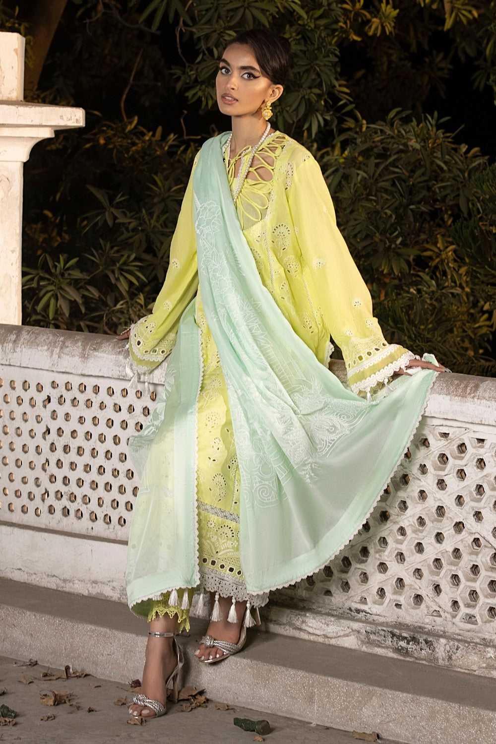 Ittehad | Embroidered Lawn | I-17 - House Of Anaya