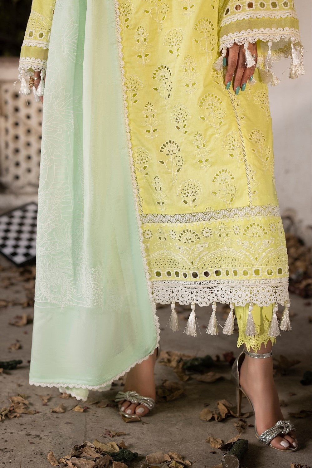 Ittehad | Embroidered Lawn | I-17 - House Of Anaya