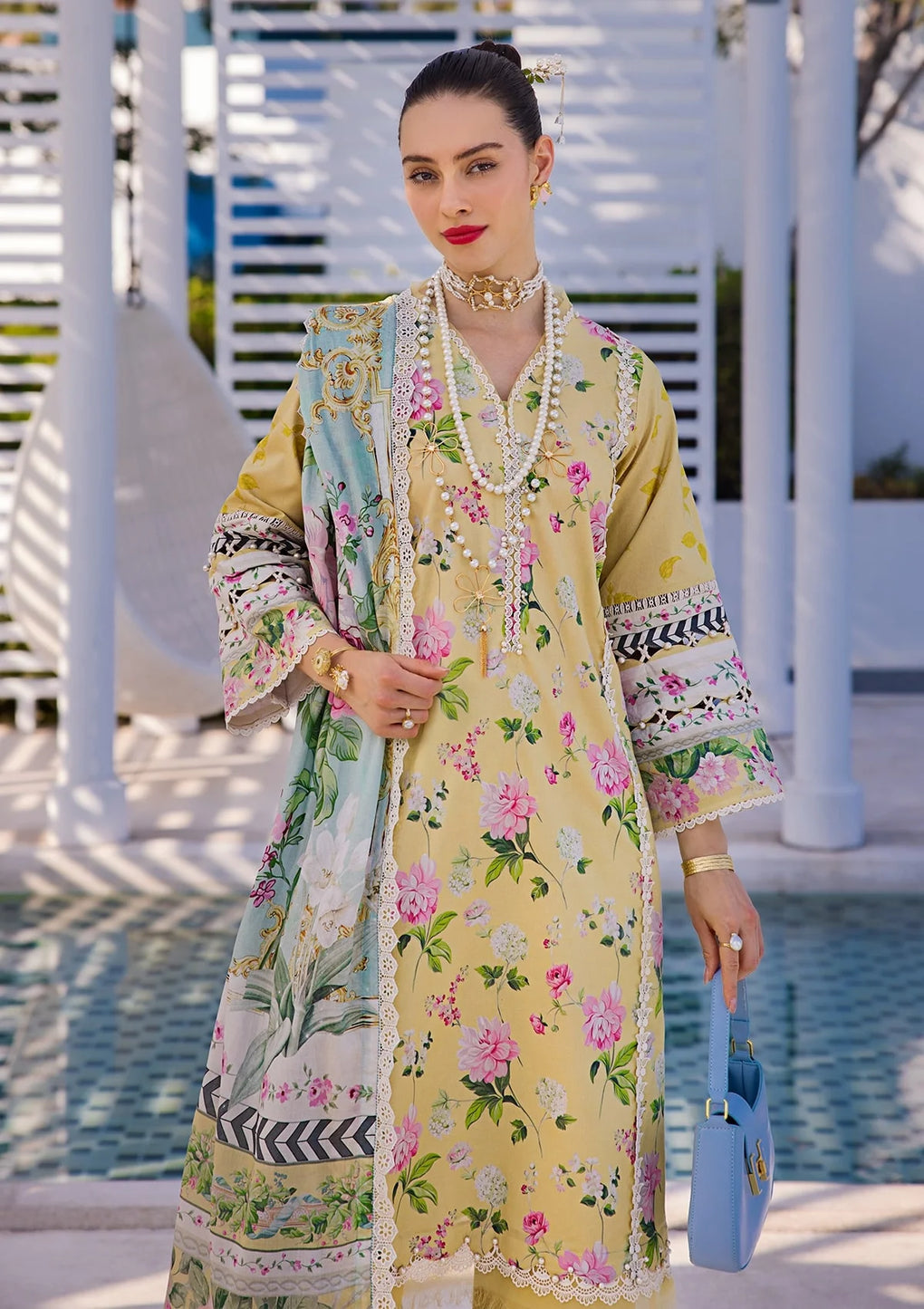 Elaf Premium | Prints Collection 2024 | EOP-02B HUAHIN CHIC - House Of Anaya