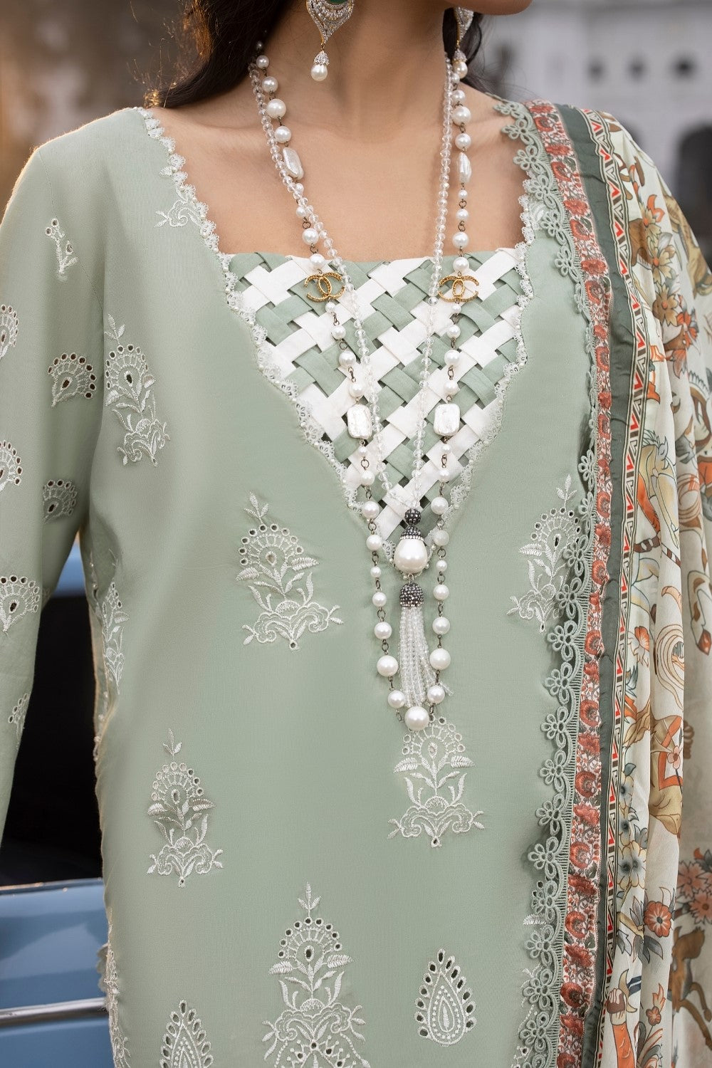 Ittehad | Embroidered Lawn | I-16 - House Of Anaya