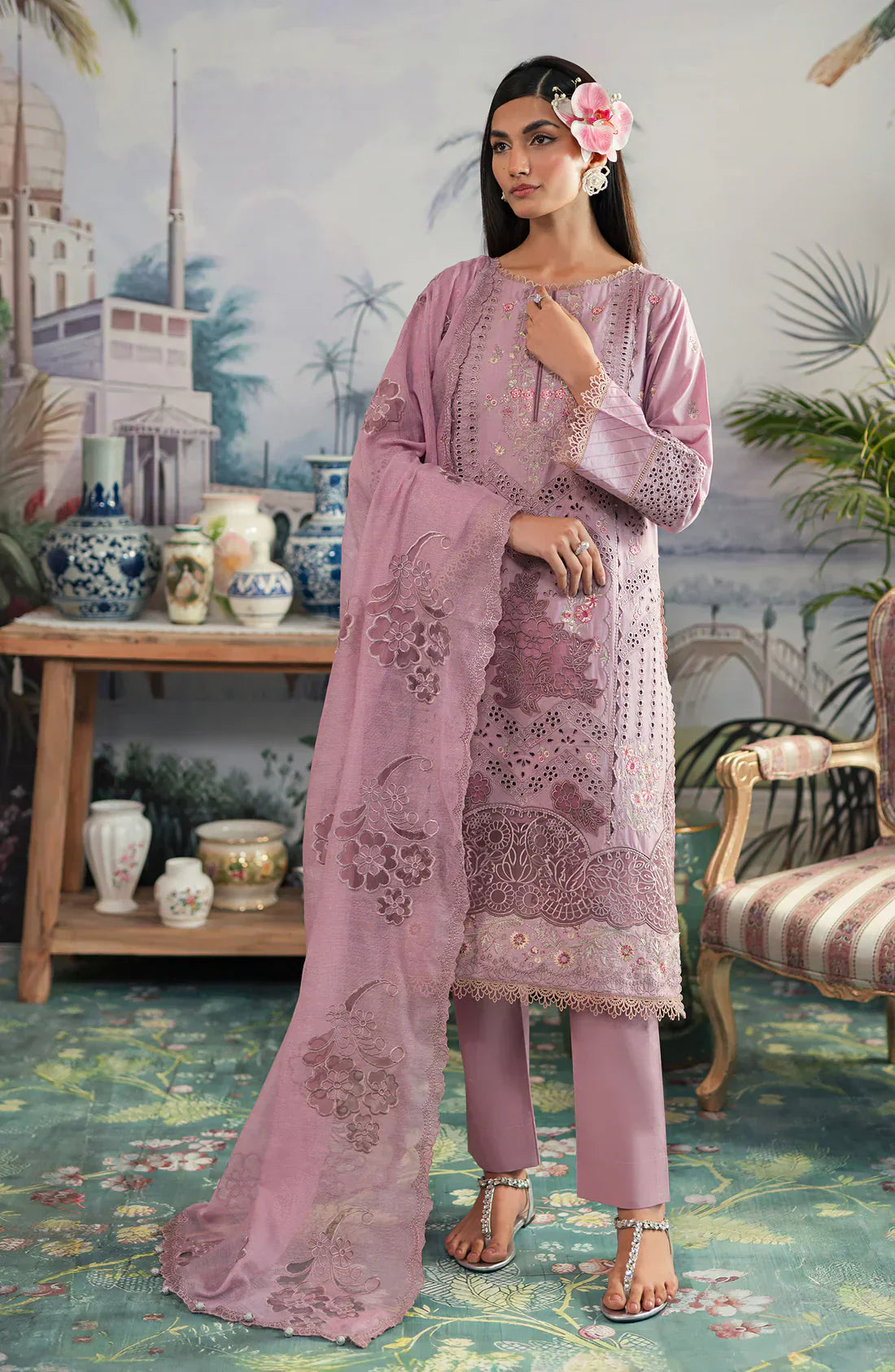 Emaan Adeel | Ayra Luxury Lawn 24 | AR-03 - House Of Anaya