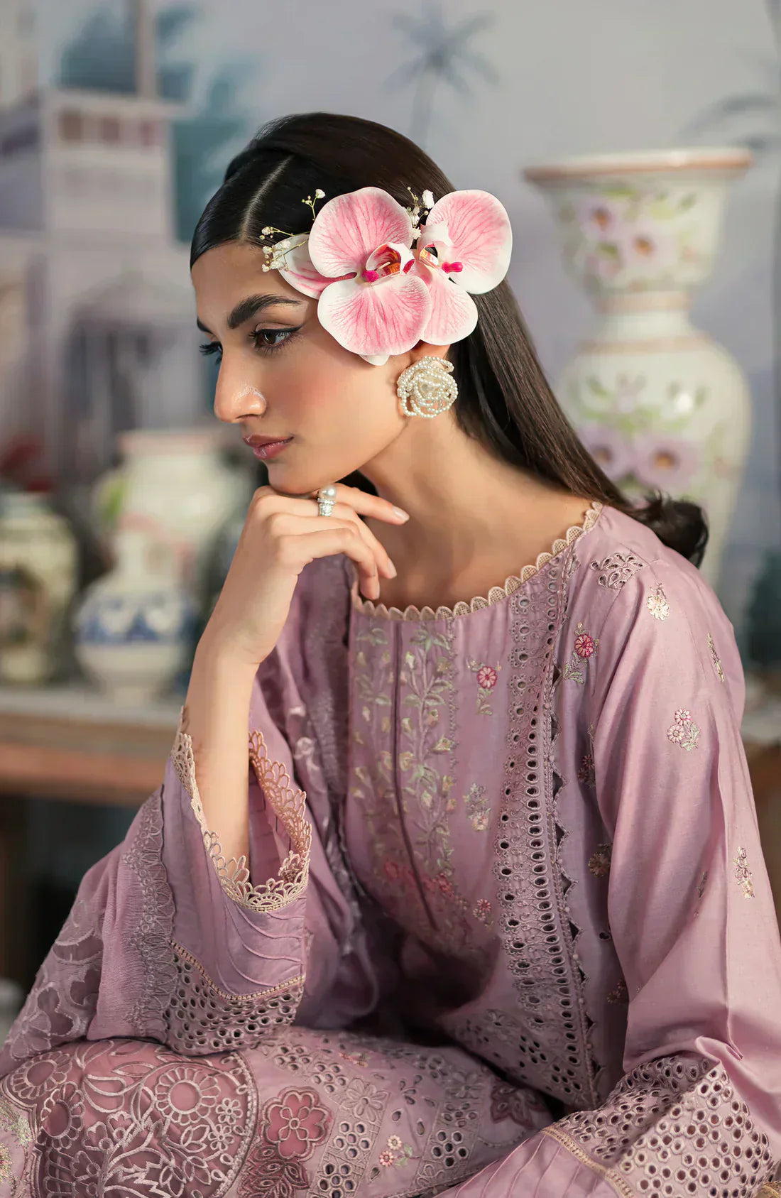 Emaan Adeel | Ayra Luxury Lawn 24 | AR-03 - House Of Anaya