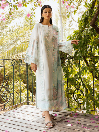 Izel | Dastak Luxury Lawn | FALAK - House Of Anaya