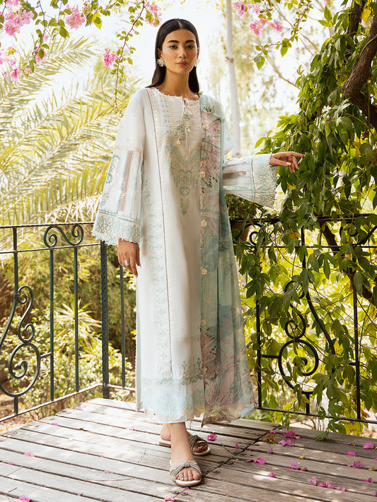 Izel | Dastak Luxury Lawn | FALAK - House Of Anaya