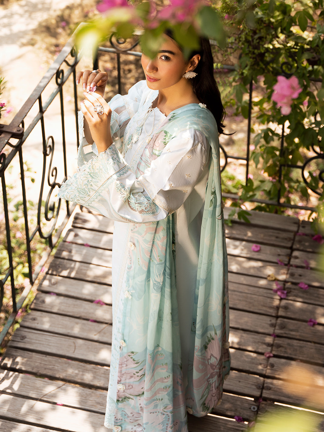 Izel | Dastak Luxury Lawn | FALAK - House Of Anaya