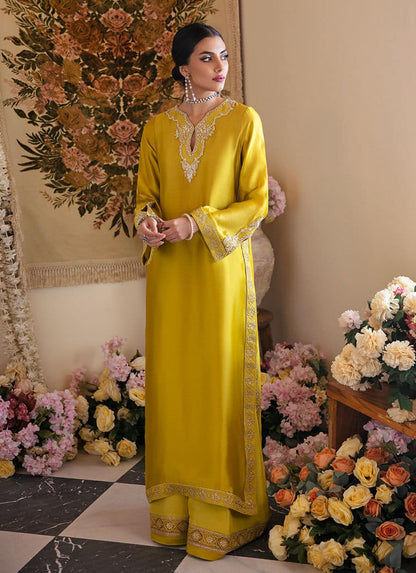 Farah Talib Aziz | Mayna Festive Luxe | Veesta Lime - House Of Anaya