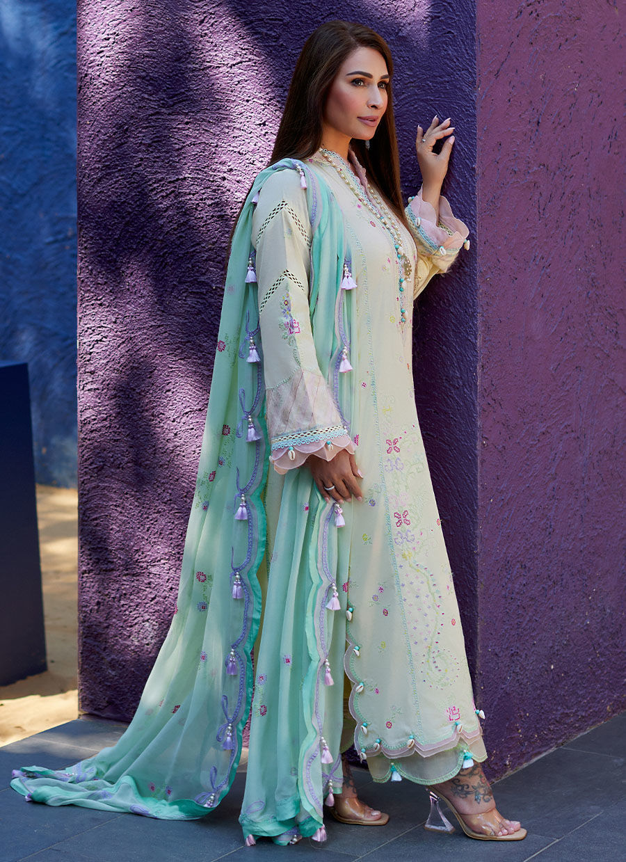 Farah Talib Aziz | Suay Lawn 24 | VAIA YELLOW - House Of Anaya