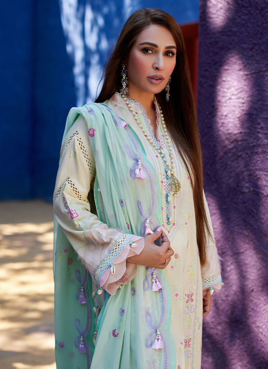 Farah Talib Aziz | Suay Lawn 24 | VAIA YELLOW - House Of Anaya