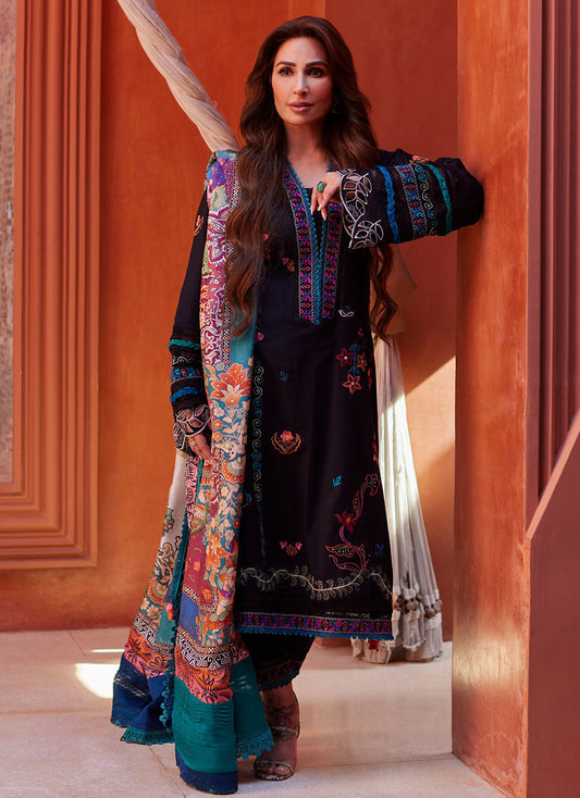 Farah Talib Aziz | Suay Lawn 24 | ILARIA Black - House Of Anaya