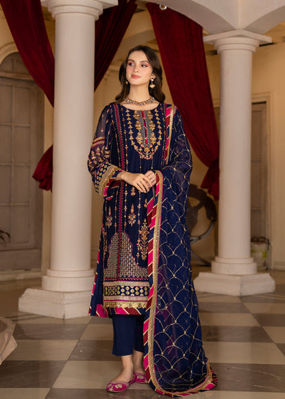 Strawberry | Rimjhim Chiffon Collection | FLS-RJ-005 - House Of Anaya