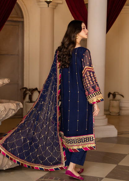 Strawberry | Rimjhim Chiffon Collection | FLS-RJ-005 - House Of Anaya