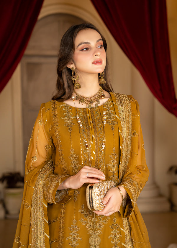 Strawberry | Rimjhim Chiffon Collection | FLS-RJ-009 - House Of Anaya