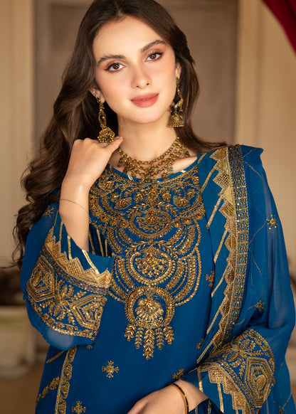 Strawberry | Rimjhim Chiffon Collection | FLS-RJ-010 - House Of Anaya