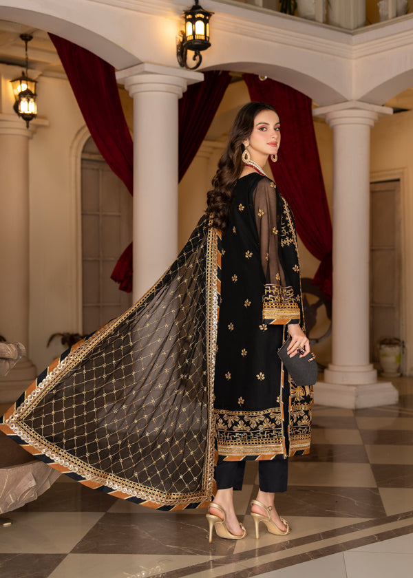Strawberry | Rimjhim Chiffon Collection | FLS-RJ-001 - House Of Anaya