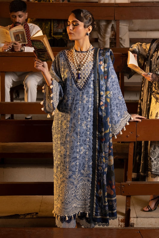 Ittehad | Embroidered Lawn | I-15 - House Of Anaya