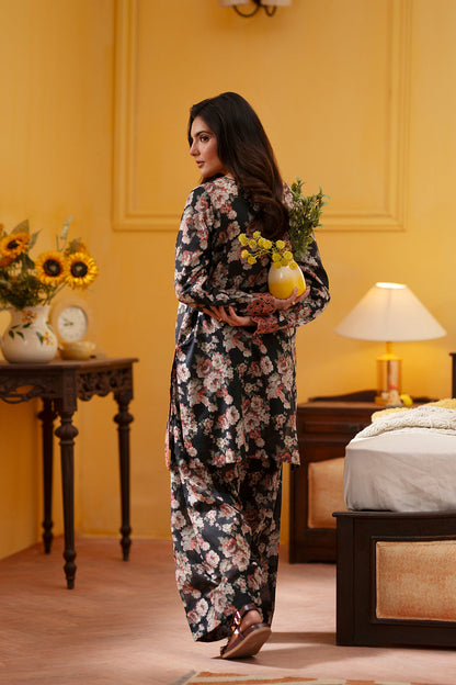 Saira Rizwan | Joolie Co ords | CHARCOAL-JBP25-02