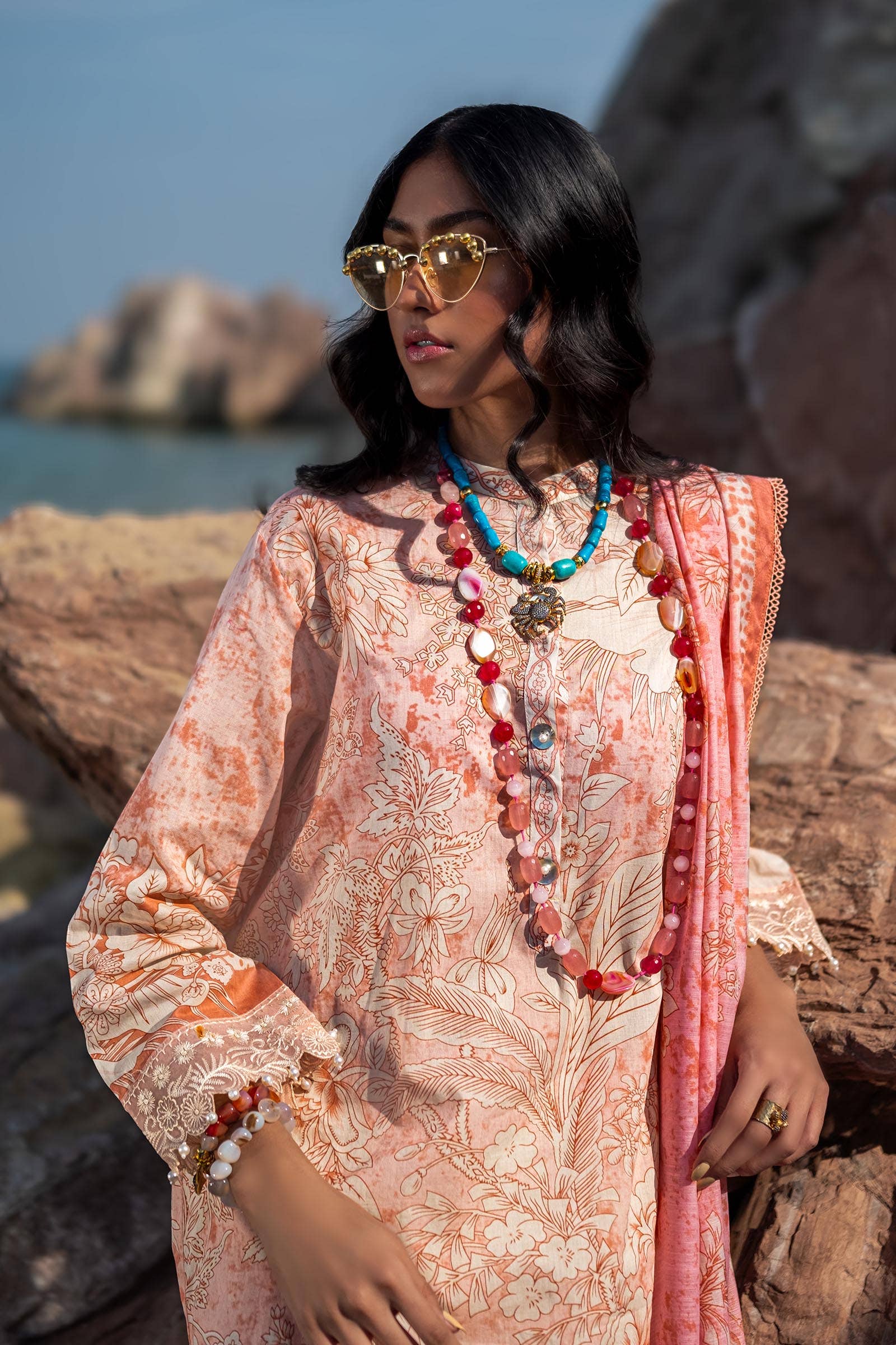 Sana Safinaz | Mahay Spring 24 | H241-009B-2DD - House Of Anaya