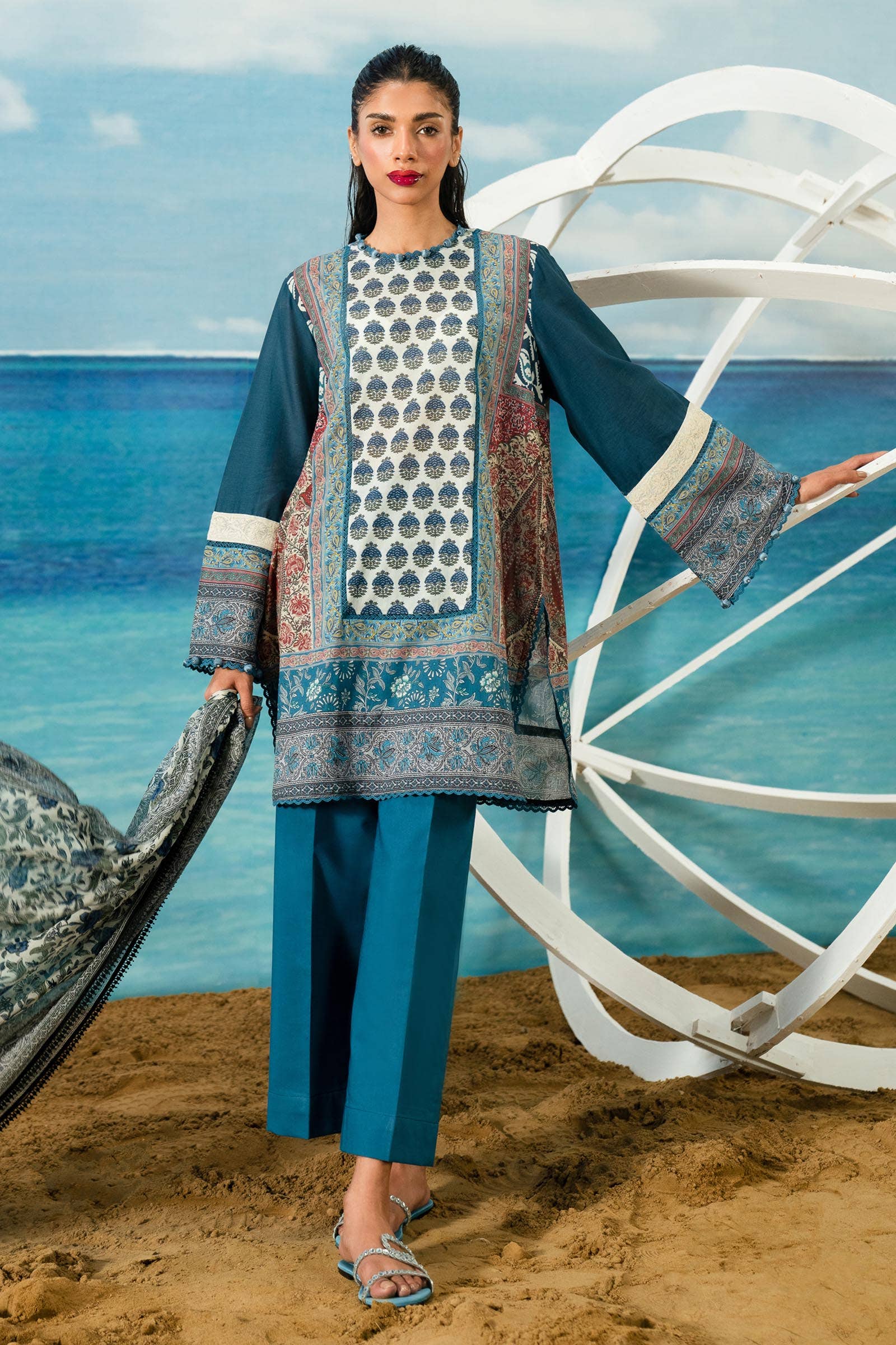 Sana Safinaz | Mahay Summer Lawn 24 | S-19 - House Of Anaya