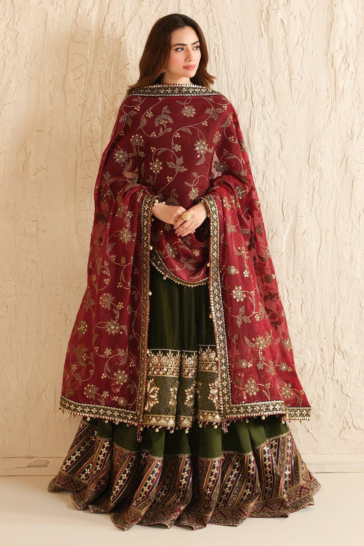 JAZMIN__Embroidered Velvet Formal VF-2036 - House Of Anaya