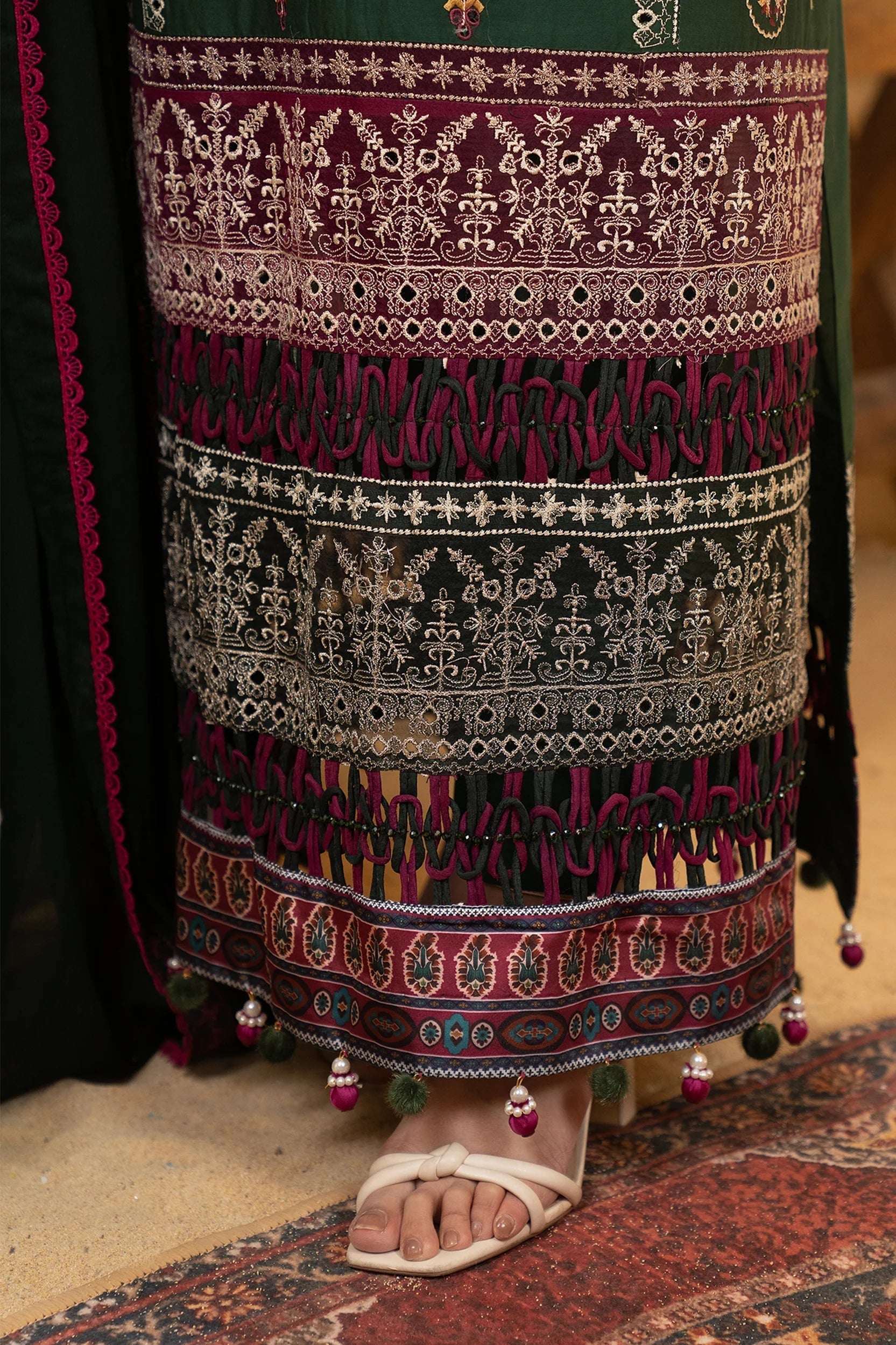 Hemstitch | Summer Luxury Lawn 24 | Bottle Green