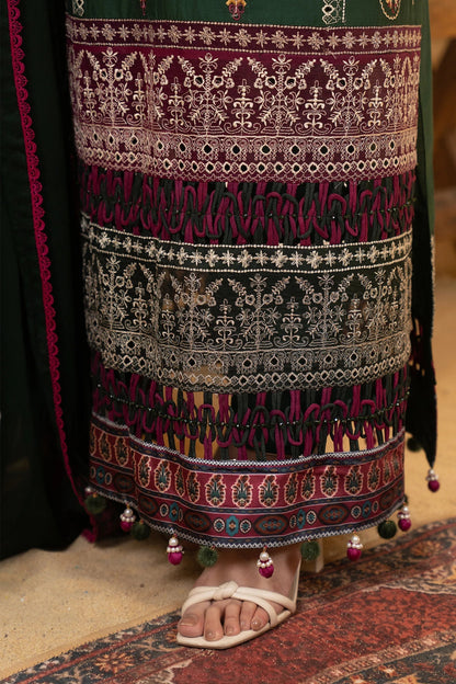 Hemstitch | Summer Luxury Lawn 24 | Bottle Green