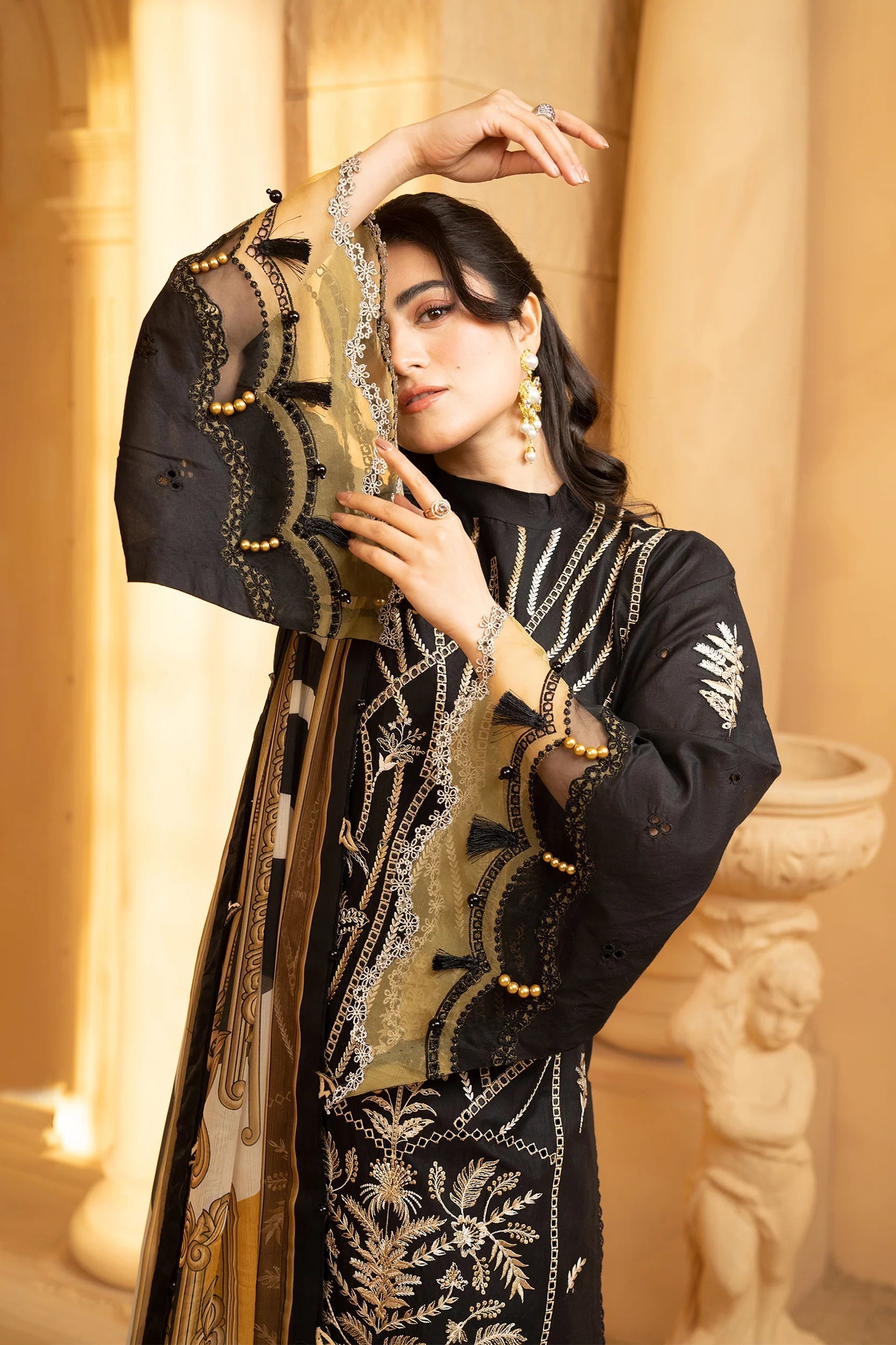 Hemstitch | Summer Luxury Lawn 24 | Cocoa