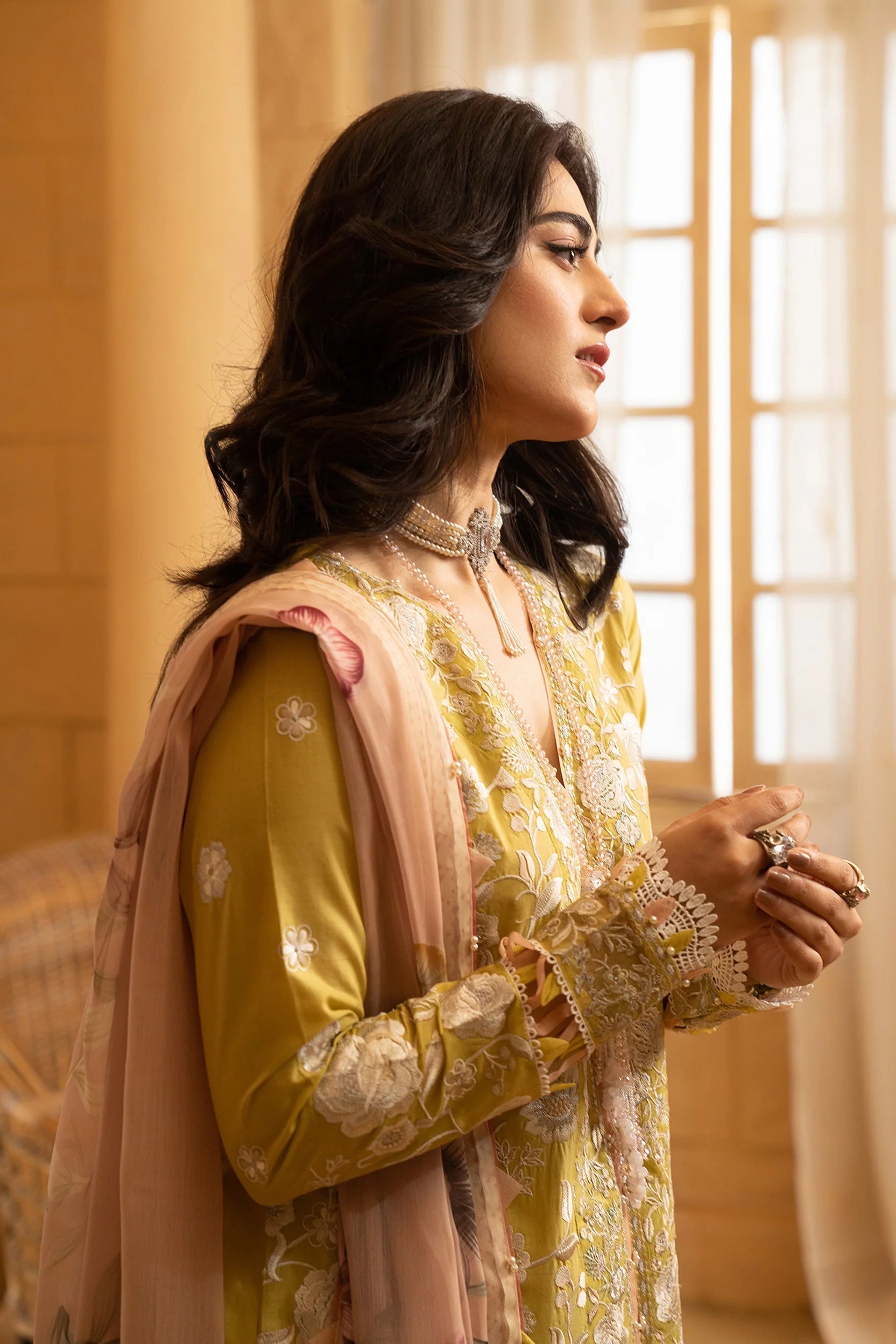 Hemstitch | Summer Luxury Lawn 24 | Lime