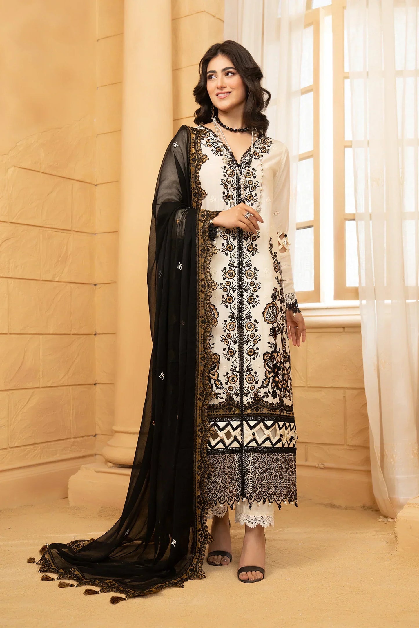 Hemstitch | Summer Luxury Lawn 24 | Prestige - House Of Anaya