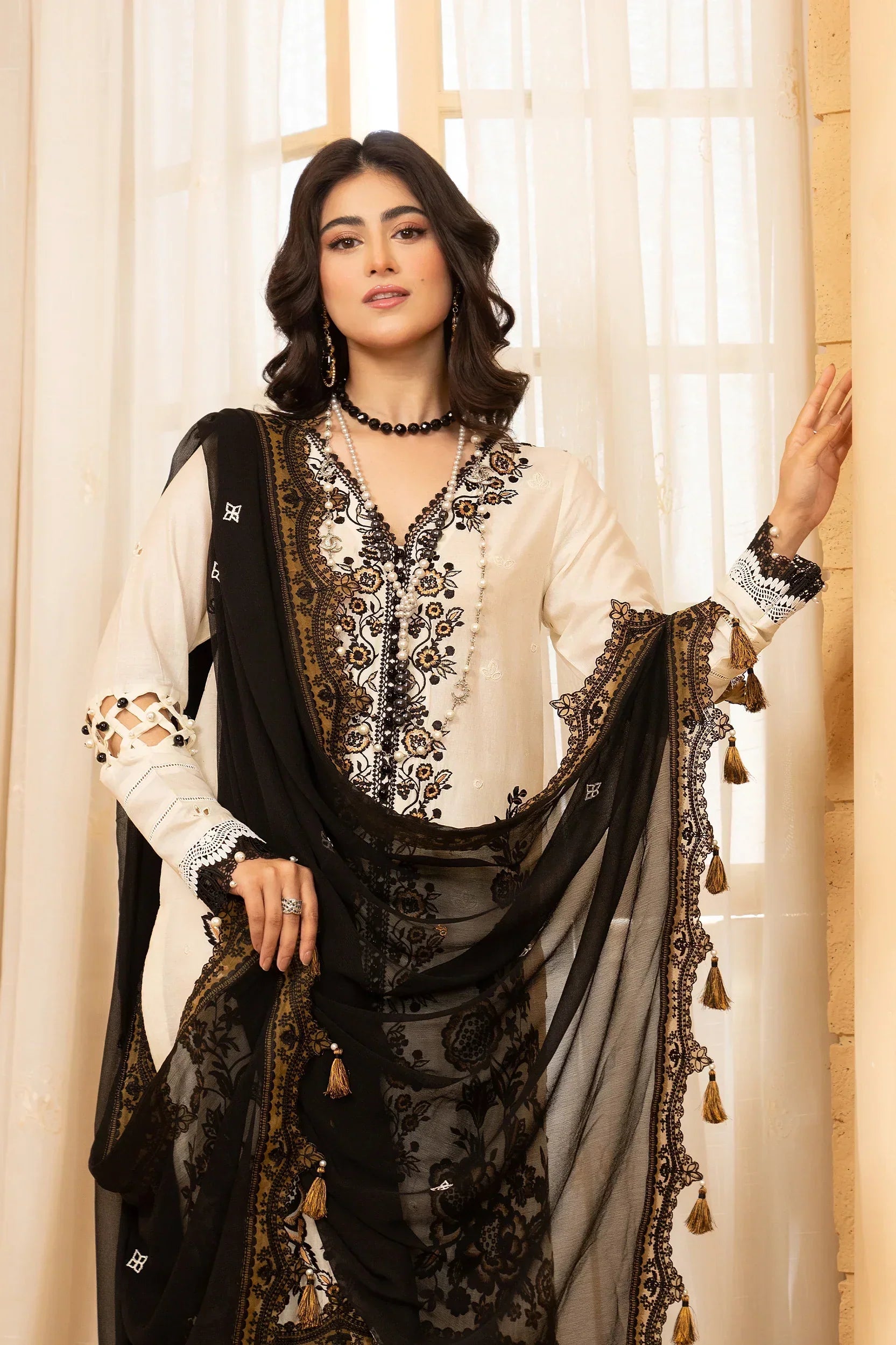 Hemstitch | Summer Luxury Lawn 24 | Prestige - House Of Anaya