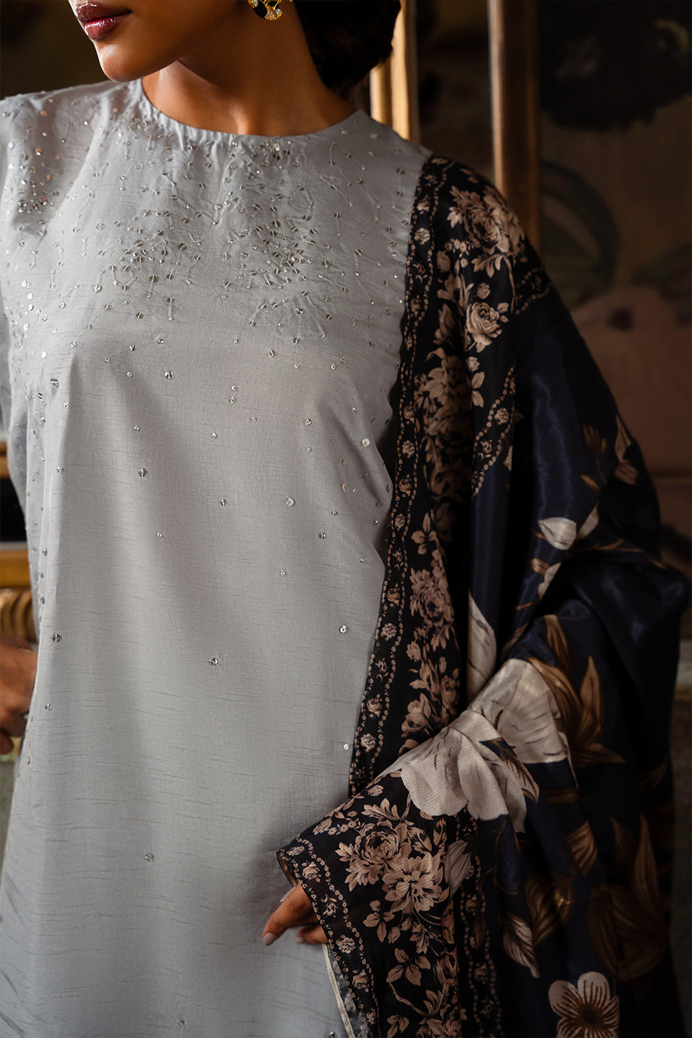 Saira Rizwan | Dahini Silk Pret | SWAN - SRLP04-25 - House Of Anaya