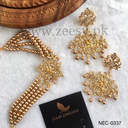 Sunflower Necklace-0337 - Libasekhas