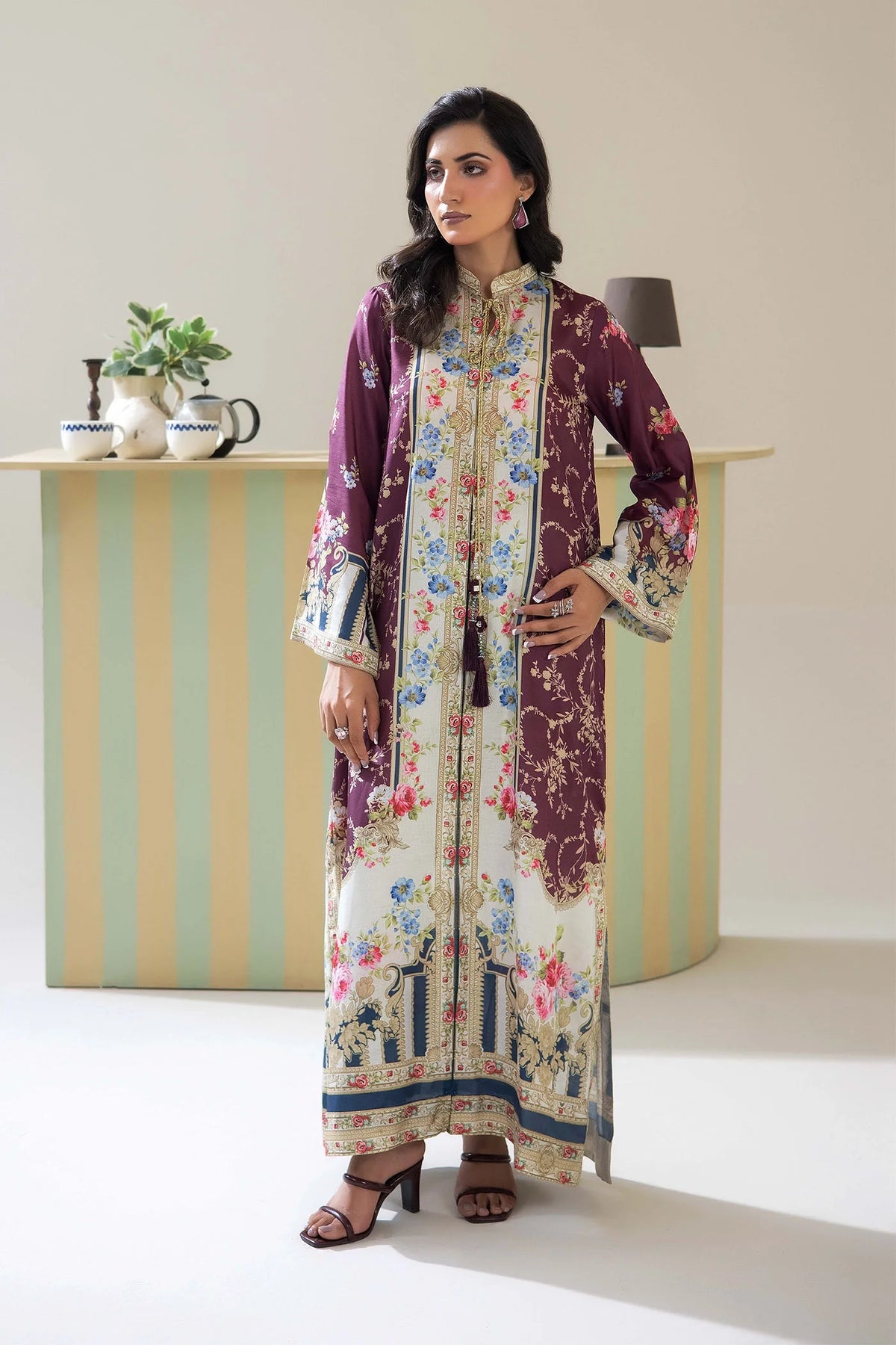 Adans Libas | Adans Jacobean | PRINTED KAFTAN-02 - 2