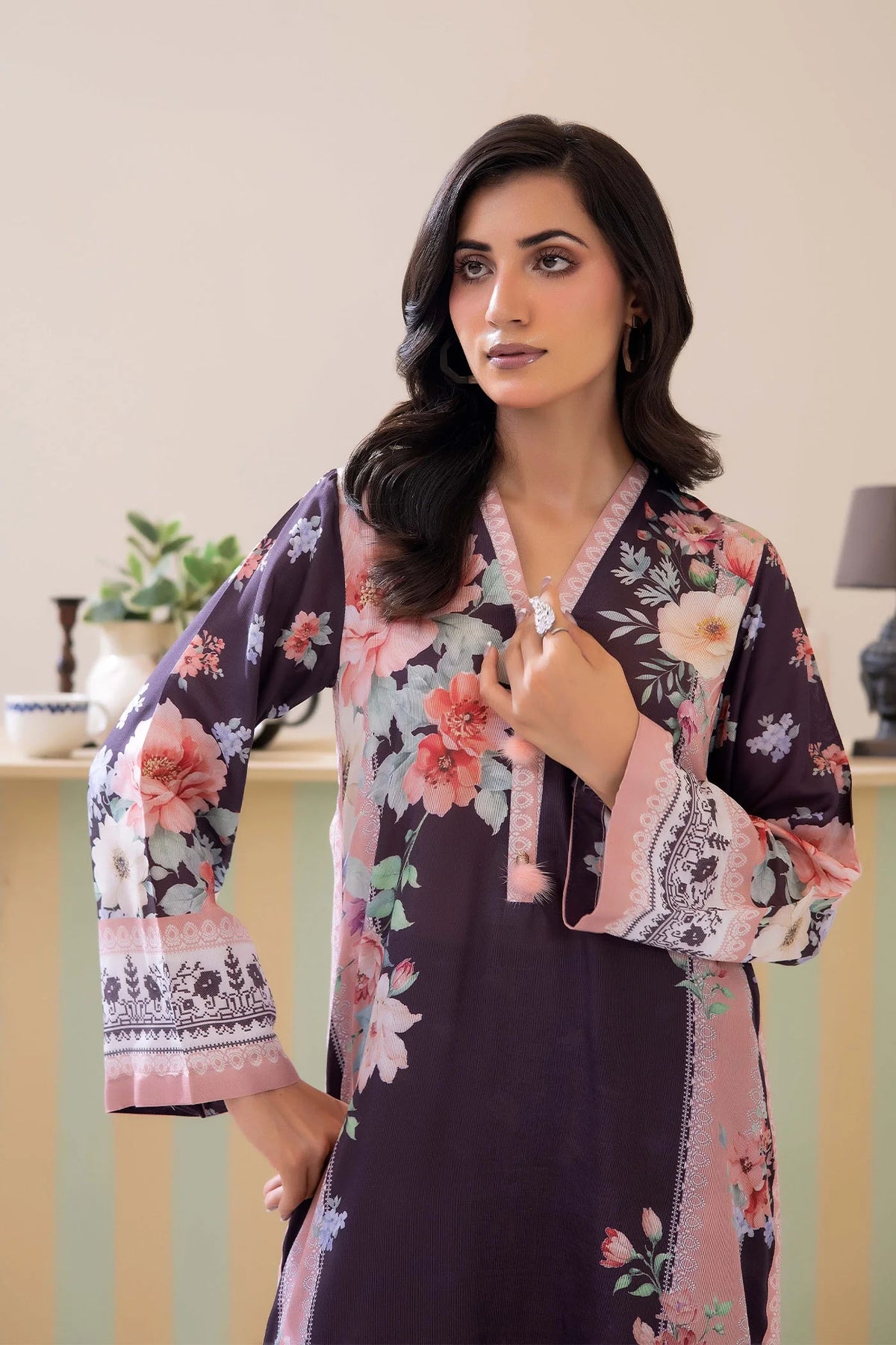 Adans Libas | Adans Jacobean | PRINTED KAFTAN-06 - 1