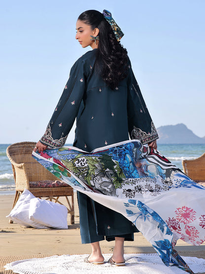 Izel | Saahil Signature Lawn 24 | SAPPHIRE - House Of Anaya