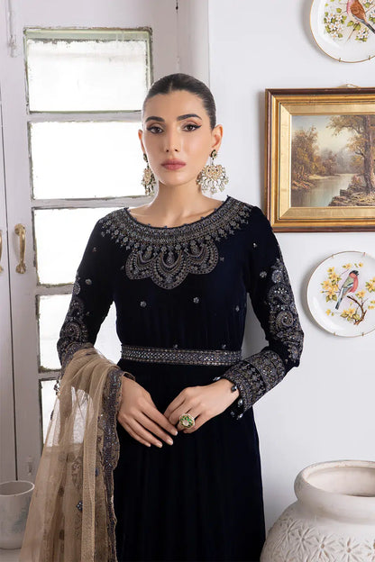 Iznik | Festive Velvet 23 | IV-35 SHAMS - House Of Anaya