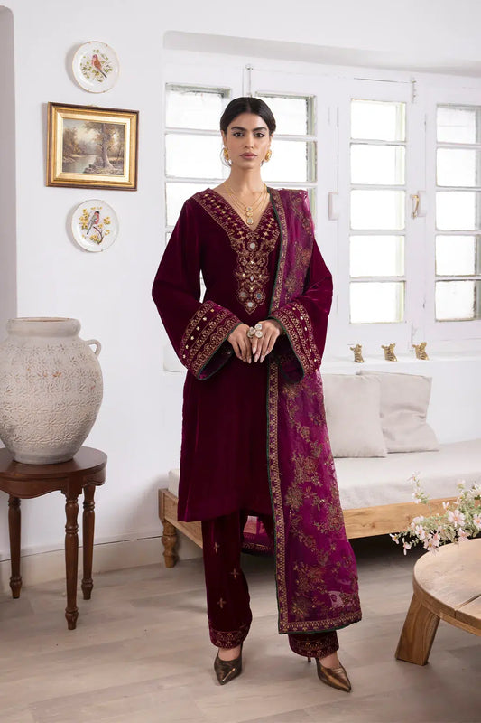 Iznik | Festive Velvet 23 | IV-31 SHIRIN - House Of Anaya