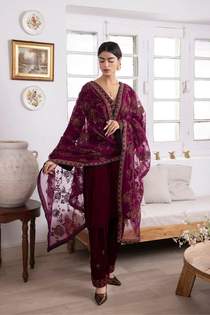 Iznik | Festive Velvet 23 | IV-31 SHIRIN - House Of Anaya
