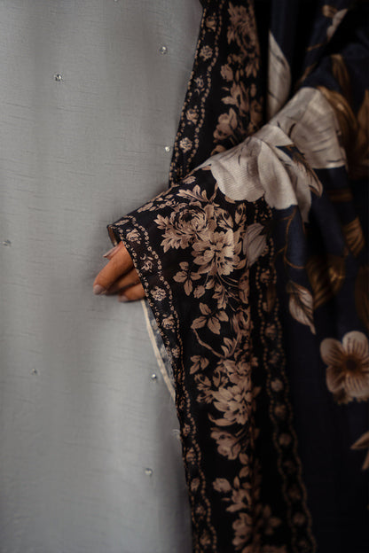 Saira Rizwan | Dahini Silk Pret | SWAN - SRLP04-25 - House Of Anaya